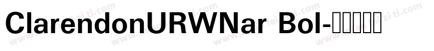 ClarendonURWNar Bol字体转换